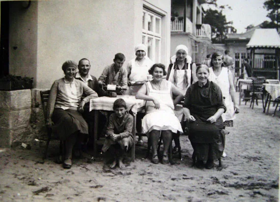 Historická fotografie pensionu RUT